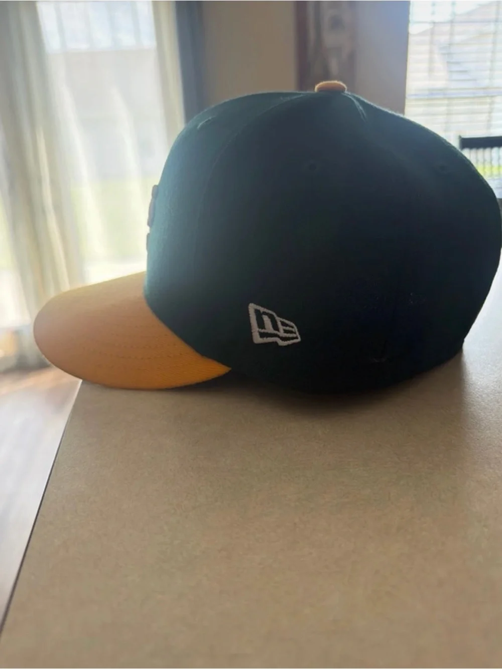 Oakland A's Green and Yellow Baseball Cap